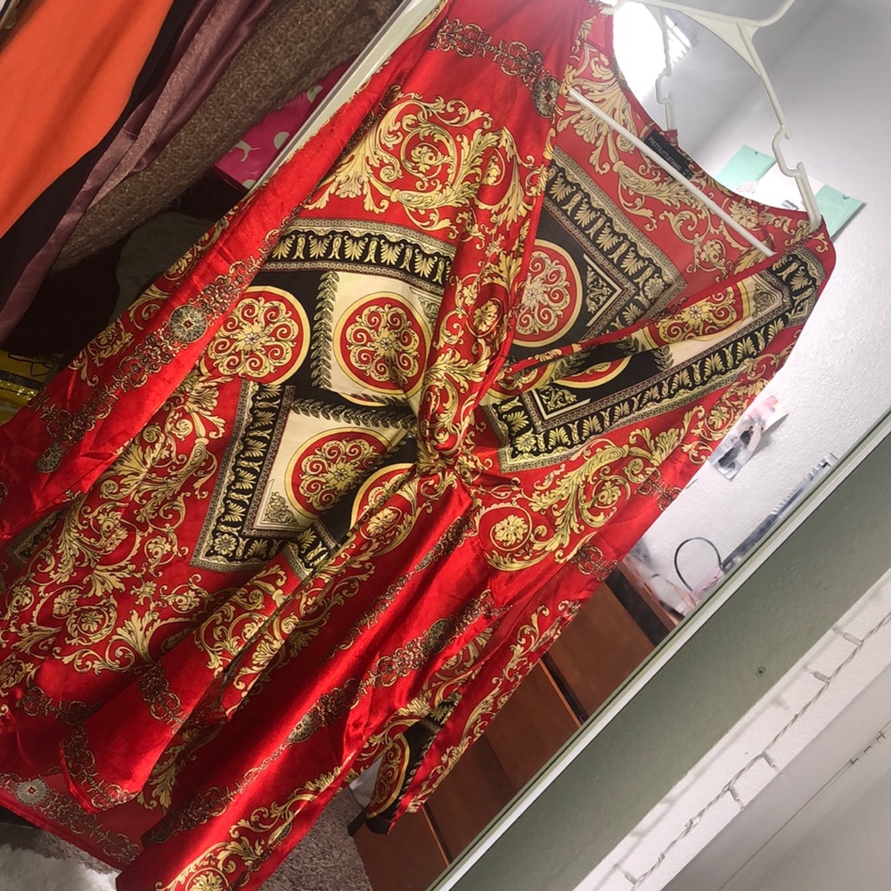 Versace Print Dress